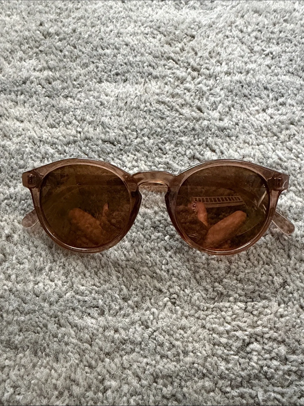 Sunski Classic Round Brown Sunglasses for Women